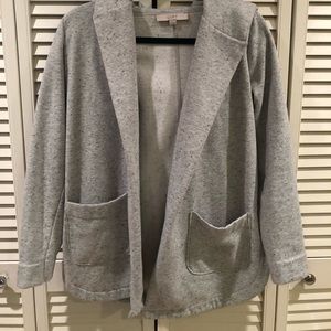 Loft Terry Open Hoodie